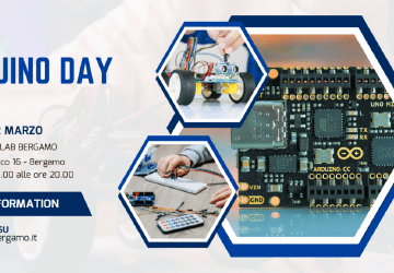 Immagine generica evocativa dell'arduino day con indicati l'orario e il posto