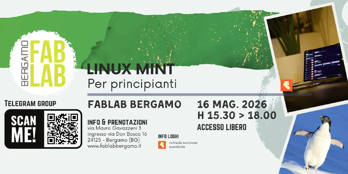 Poster dell'evento con delle informazioni sull'evento