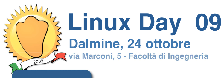 Locandina con programma del Linux Day 2009