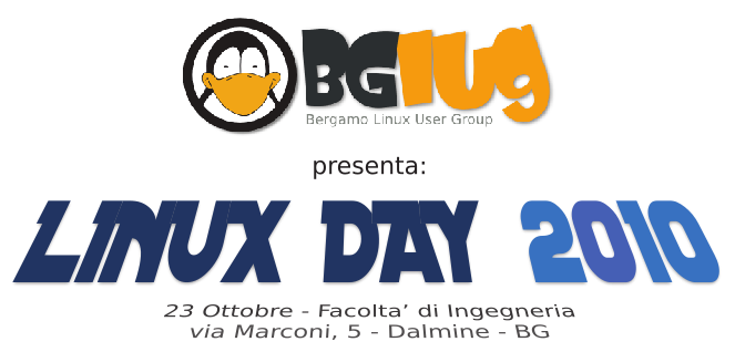 Frontespizio programma del Linux Day 2010