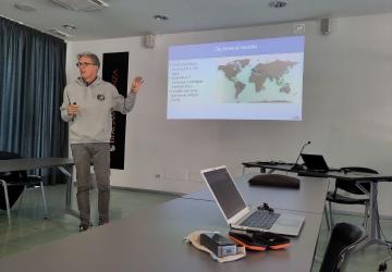 Foto scattata durante l'intervento di Giordano Alborghetti.