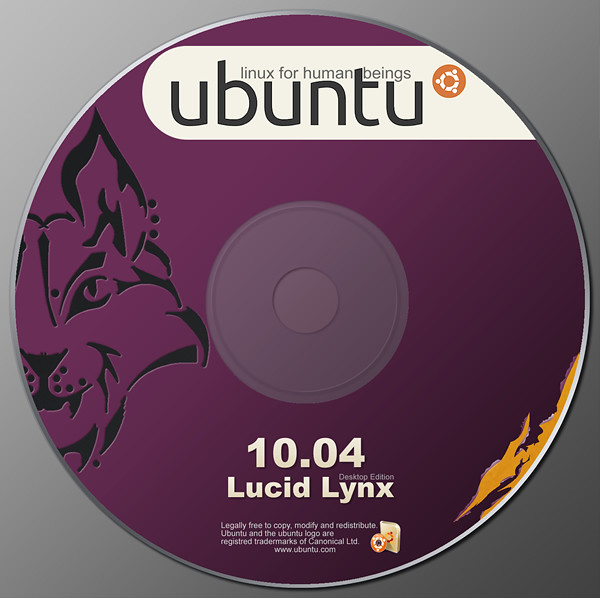 DVD per installazione di Ubuntu 10.04 Lucid Lynx